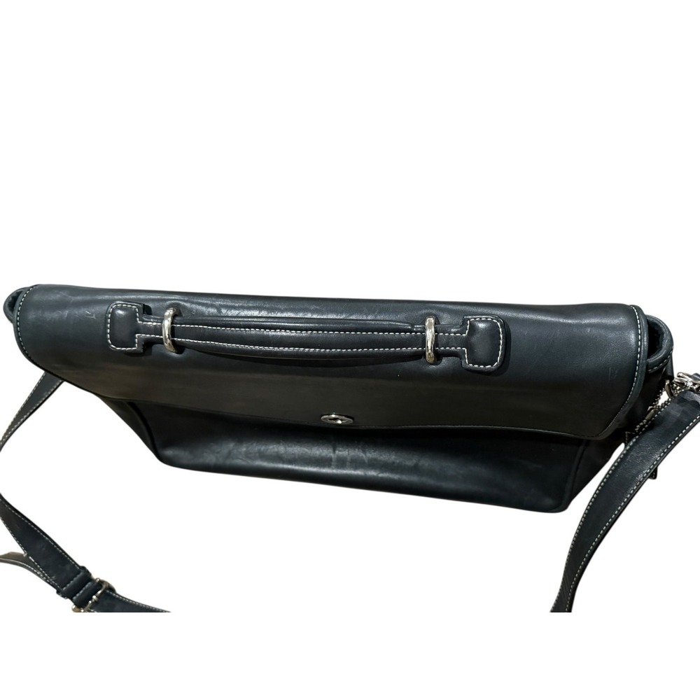 Vintage Coach Lexington Messenger Bag Black Leather Briefcase Crossbody 6457 - Picture 6 of 16